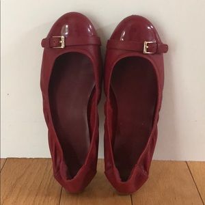 Come Haan Red leather flats size 8.5